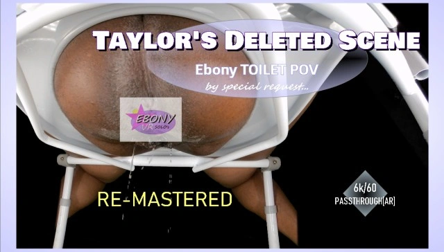Taylor's Deleted Scene - Ebony Toilet POV [Remastered] [Passthrough] VR Adult Videos