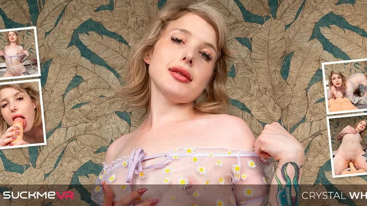 Crystal White Shows Off Her Footjob Skills Before Enjoying Large Dildo Ride VR Adult Videos